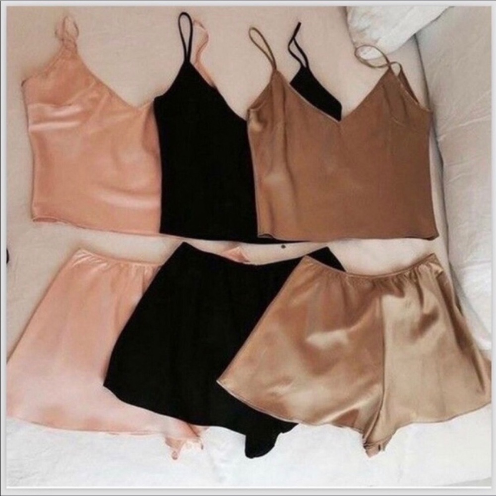 Silky PJ short & crop tankini set